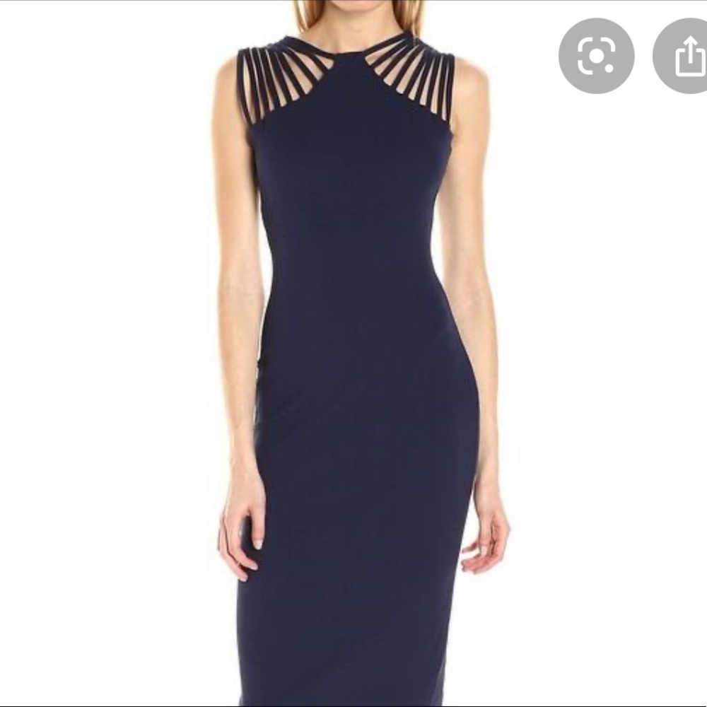 Dress the Population Blue Mini Dress
